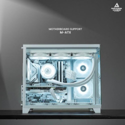 CASING PARADOX FENRIR V2 - GAMING CASE mATX, Mini iTX - WHITE