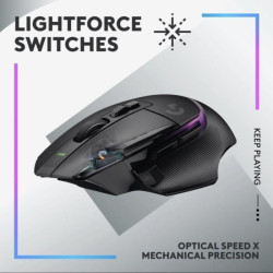 Logitech G502 X Plus Wireless RGB Gaming Mouse Lightspeed Lightforce - Putih