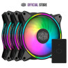 Cooler Master MasterFan MF120 Halo 3in1 Case Fan - Black